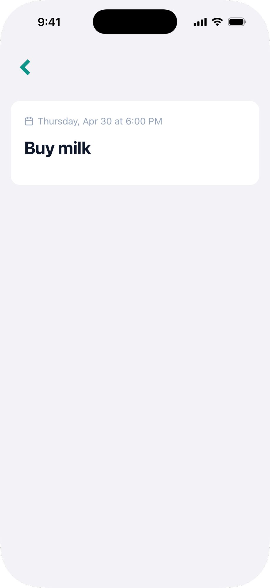 Native back button on iOS