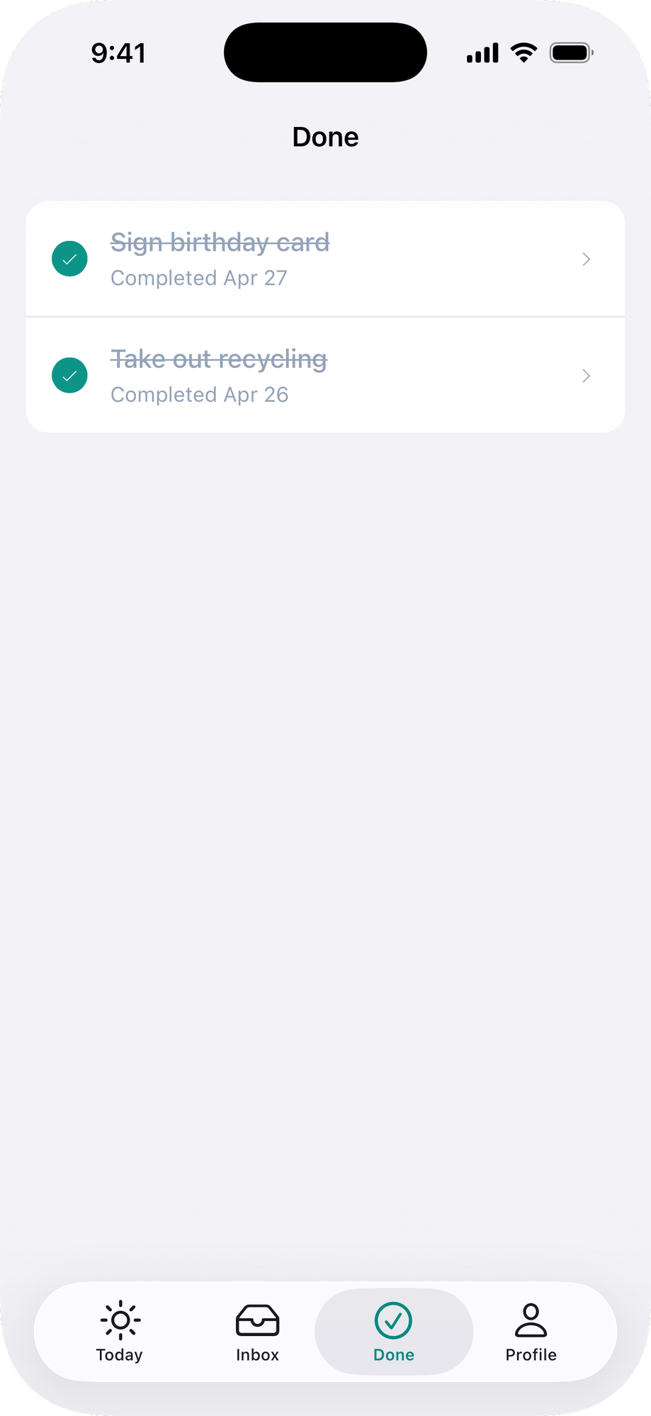 Native navigation bar with title on iOS